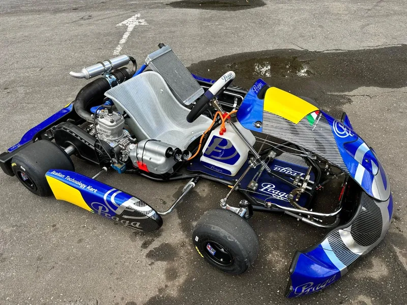 Il kart Praga di Martin visto dall'alto