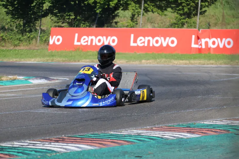 Martin in curva a Ottobiano